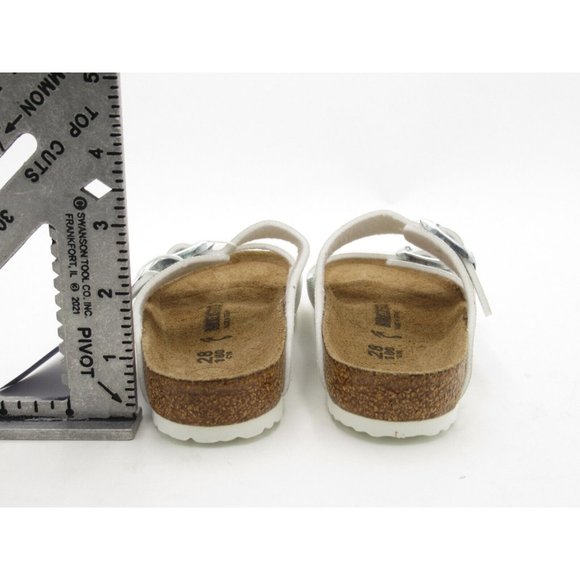 Birkenstock Arizona Birko-Flo Hologram Silver Birko-flor Sandals Size Toddler 8 - Picture 7 of 10